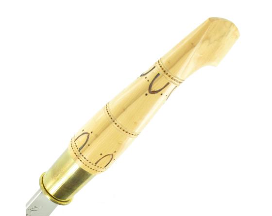 Nontron Virole n° 50 - Sabot - Manche en buis avec pyrogravure Couteaux de Poche par Nontron