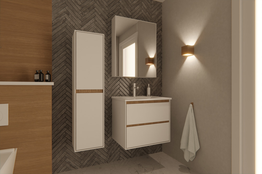 Differnz Providence hoge kast wit l/r