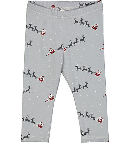 M?Slå Leggings - Santa - Jasmin Blue