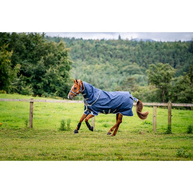 Deken Horseware Amigo Plus Met Hals 400gr Donkerblauw-grijs