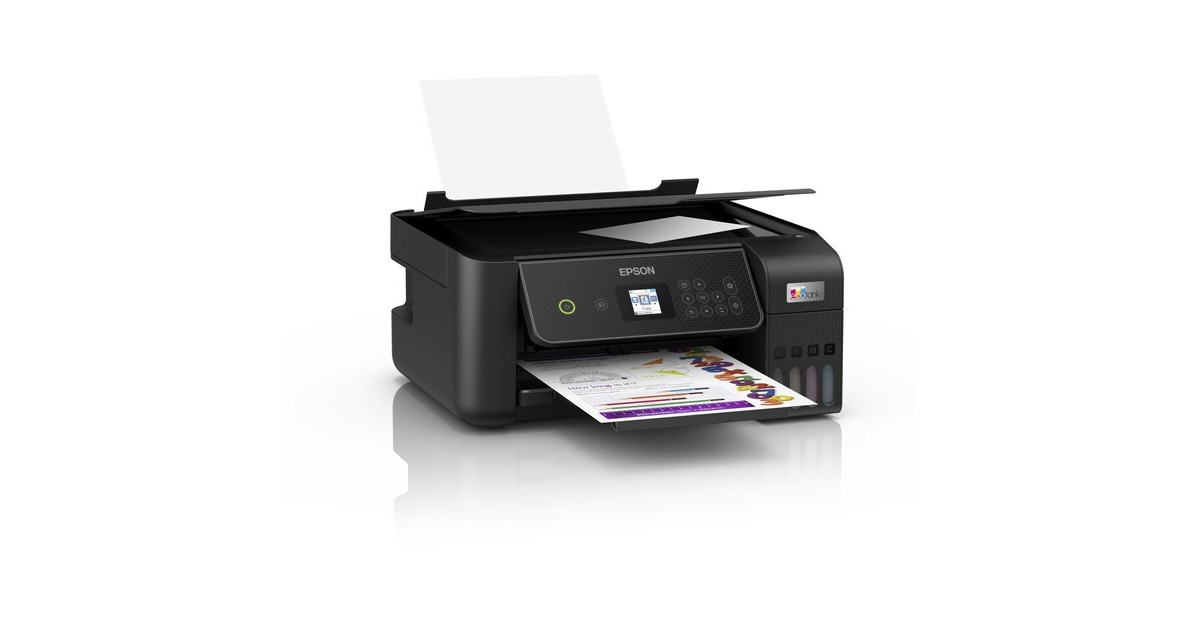EpsonEcoTank ET-2870 A4 multifunctionele Wi-Fi-printer met inkttank all-in-one inkjetprinter  (Zwart, Scannen, Kopiëren, inclusief tot 3 jaar inkt)