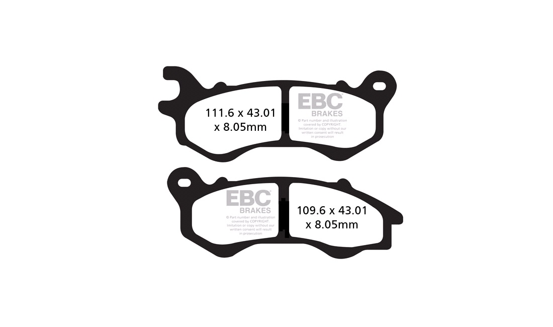 Bremseklodser EBC for, Vision 110