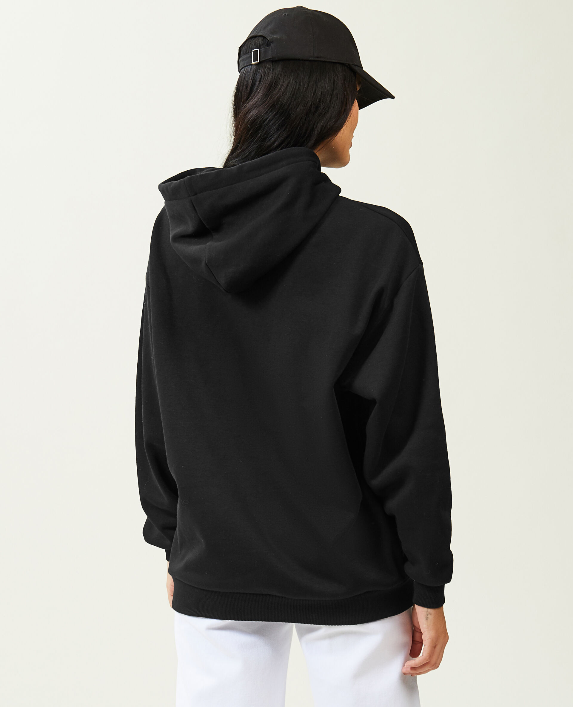 Sweat capuche oversize - Noir
