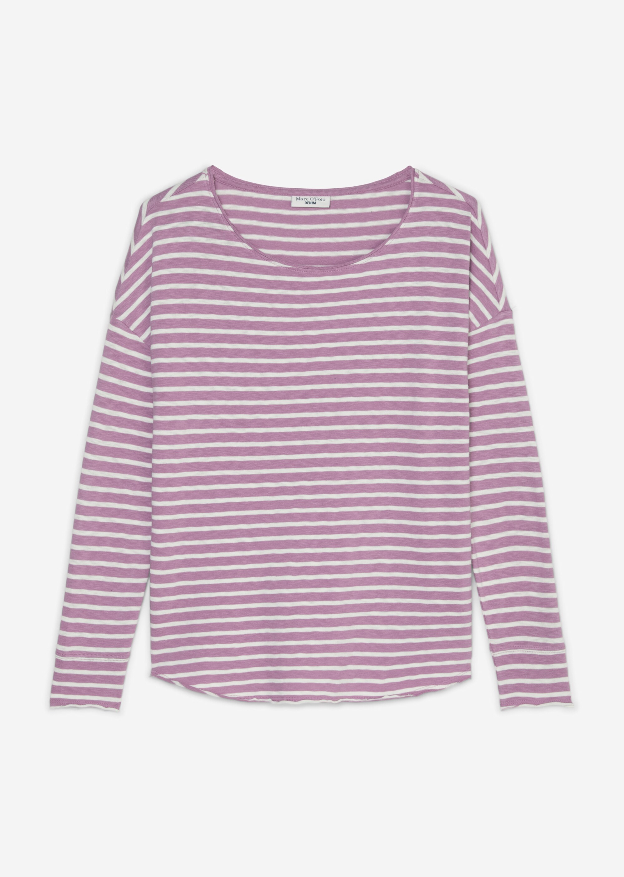 Gestreiftes Longsleeve oversize aus Heavy-Cosy-Slub-Jersey