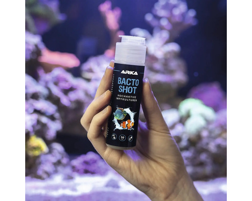 MICROBE-LIFT Bacto Shot waterzuiveraar: zeer actieve entculturen voor het verwijderen van verontreinigingen, kristalhelder water, na toediening van medicijnen, 50 ml voor zoet en zout water
