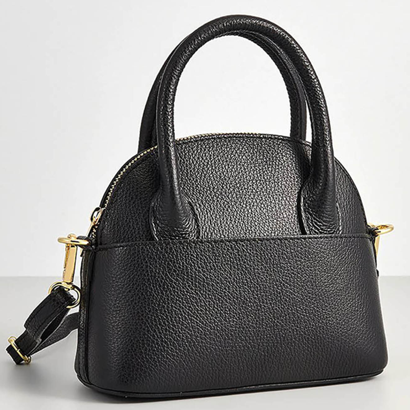 Christian Laurier Sac à main en Cuir Daina noir - 17x20x8.5 cm