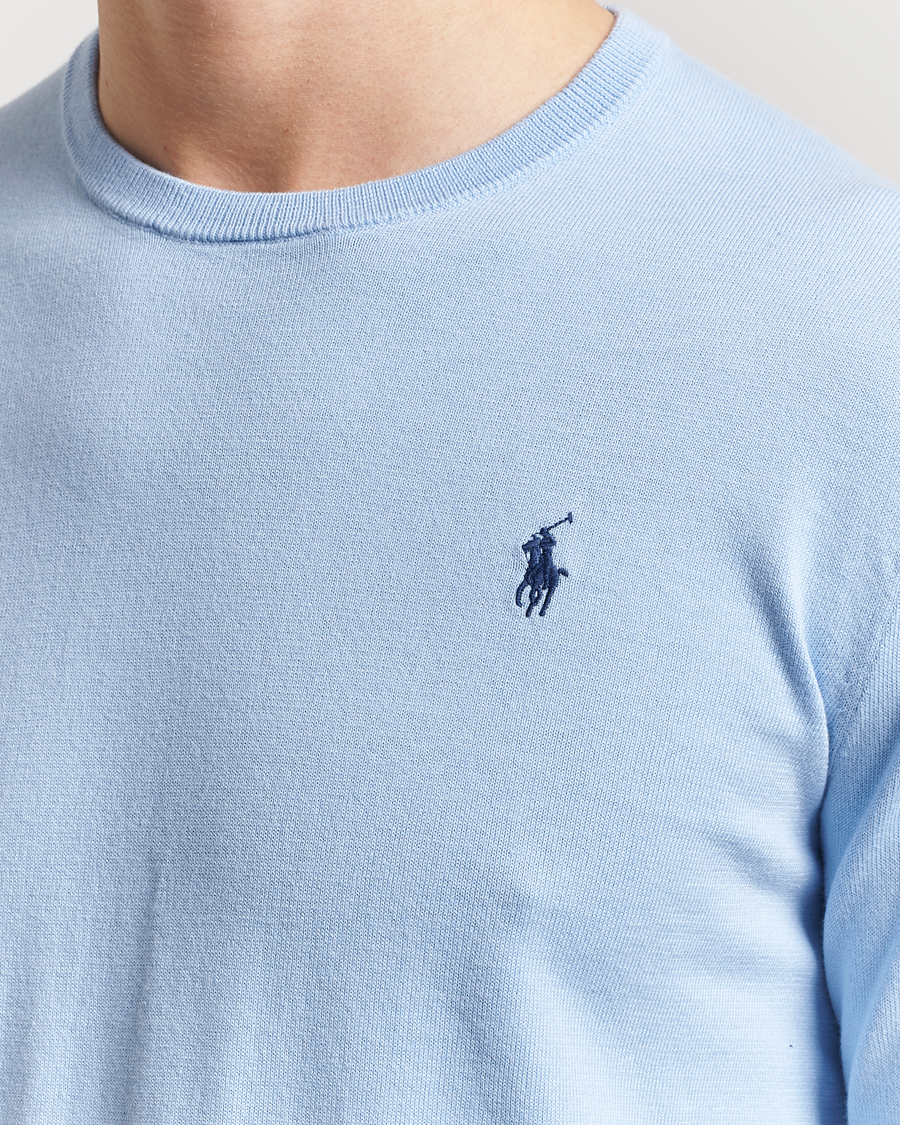 Polo Ralph Lauren Cotton Crew Neck Sweater Office Blue