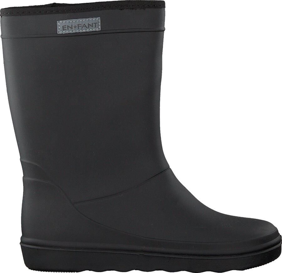 Enfant Zwarte Regenlaarzen Thermo Boot