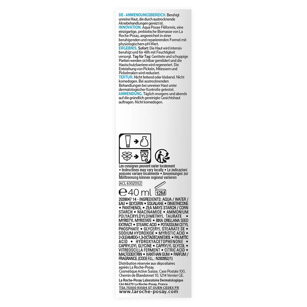 La Roche Posay EFFACLAR H ISO-BIOME Feuchtigkeitspflege