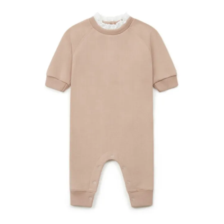 Bonton Combinaison Molleton Bio Tadam | Rose