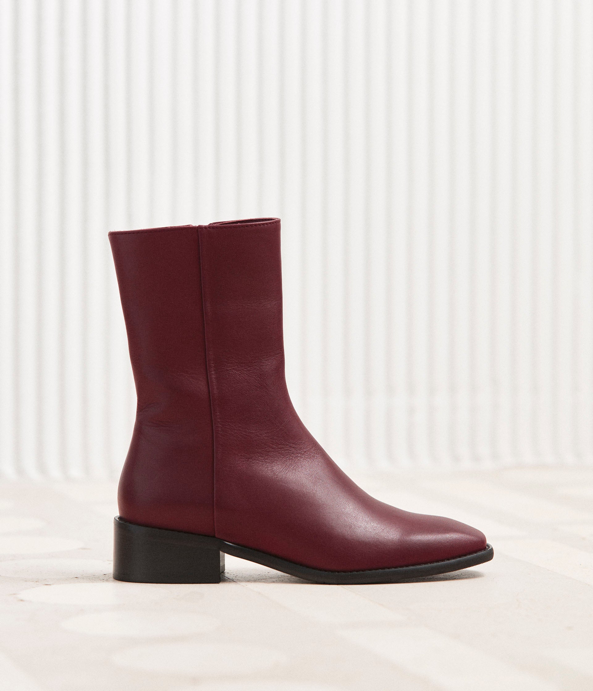 Bottines bordeaux Apolline