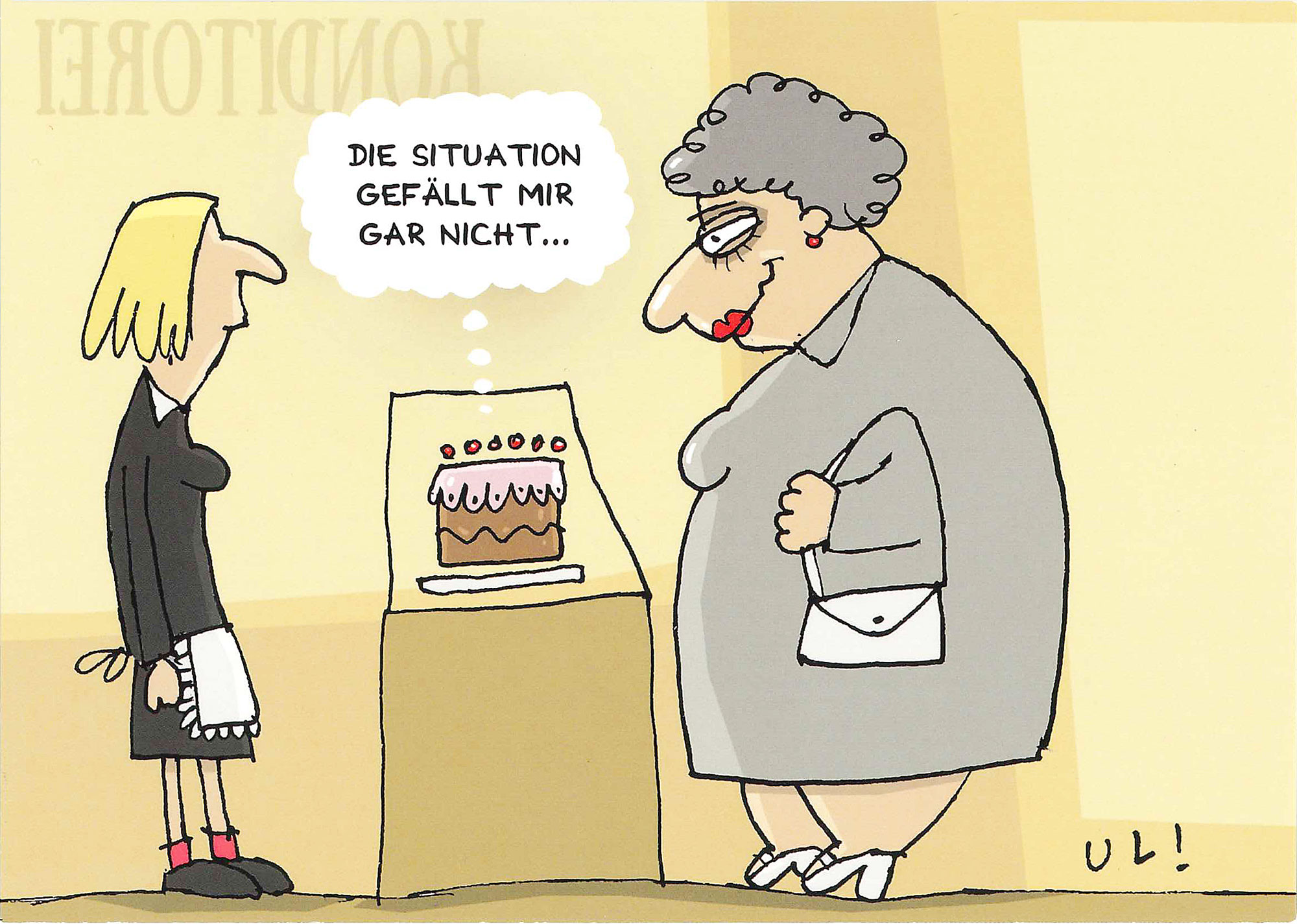 Postkarte 'In der Konditorei' günstig bestellen
