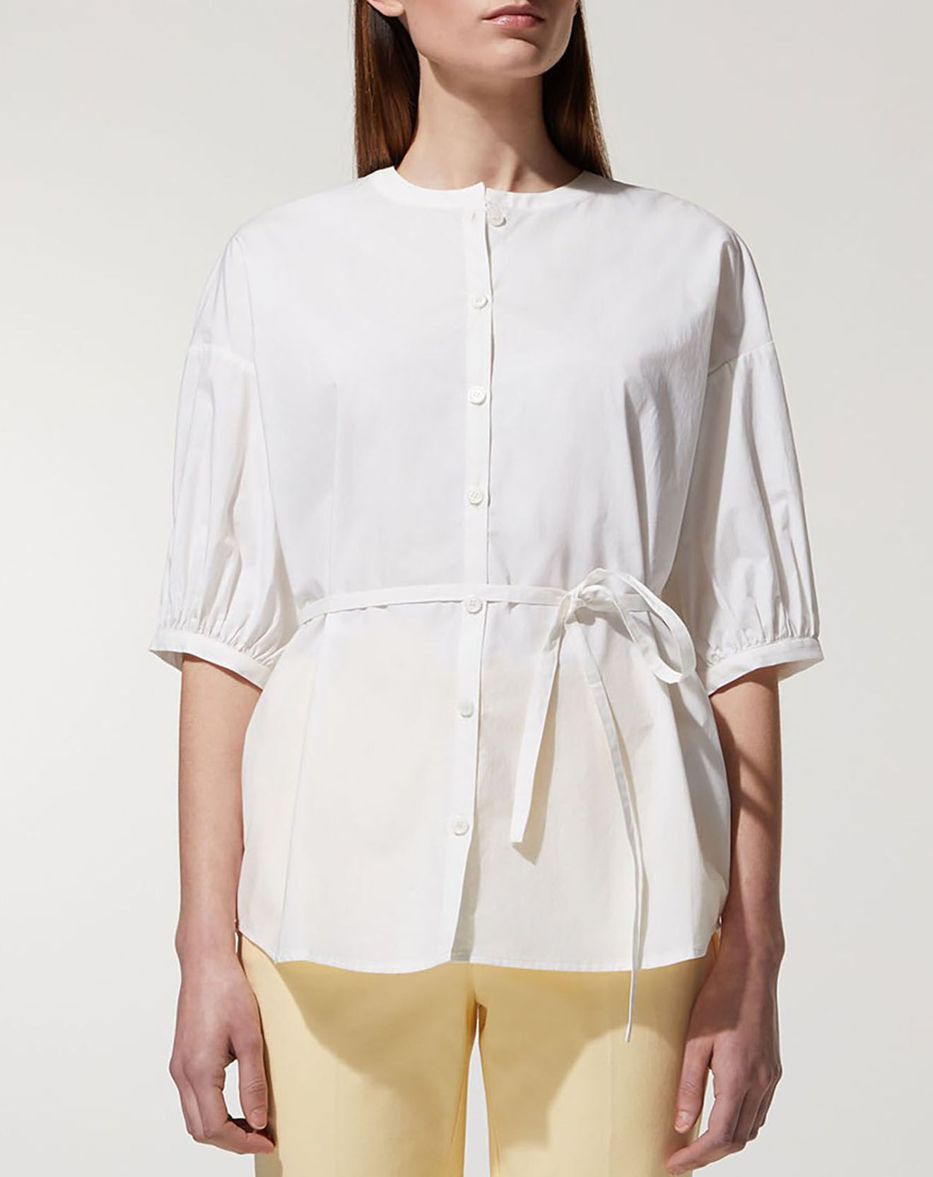 Jodhpur Chemise en Popeline de Coton Bio Misto écrue