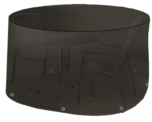 Beschermhoes voor tuinmeubelset Ø 200 H 80 cm zwart