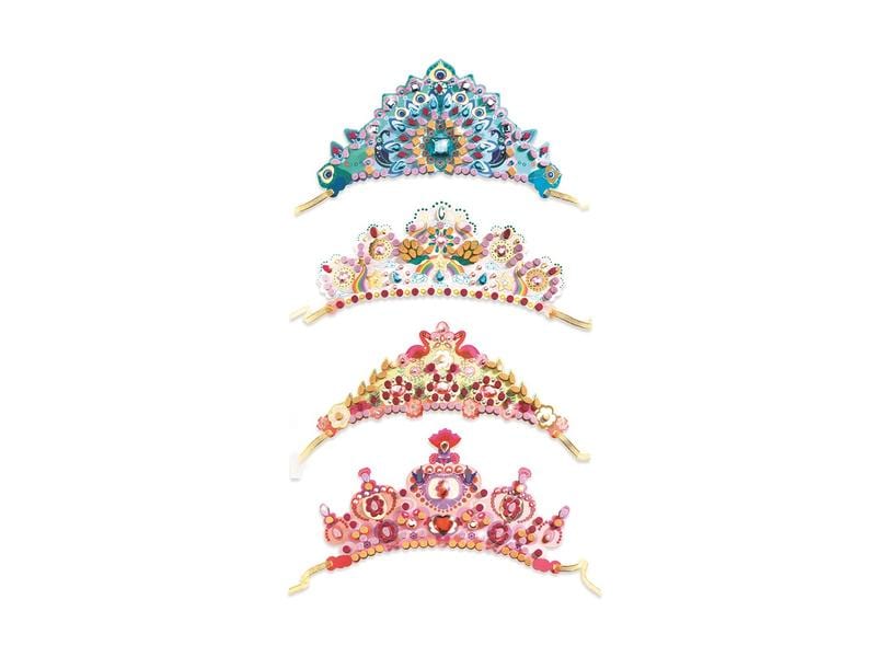 DJECO Bastelset Mosaik Diademe Prinzessin Diadem Bastelset