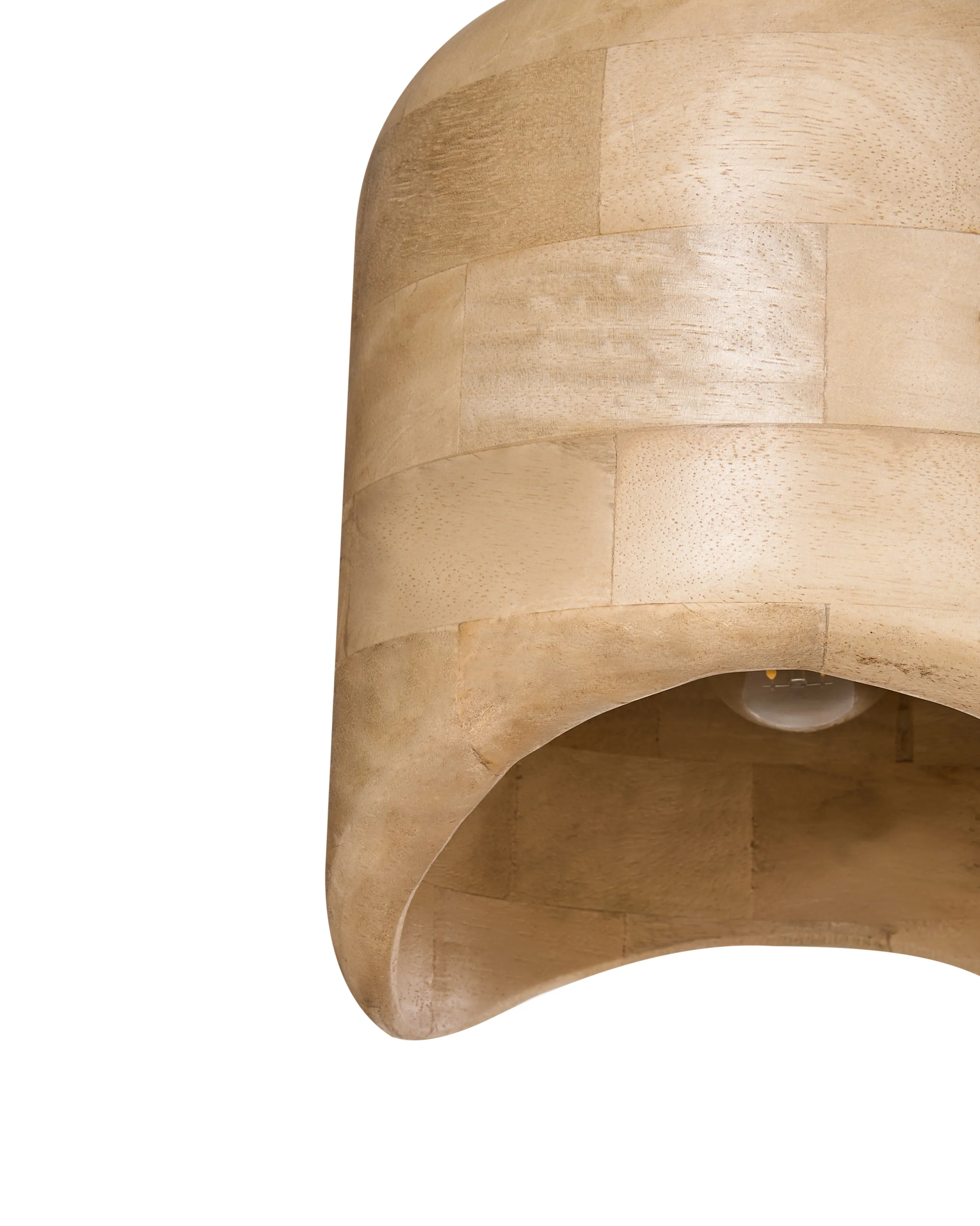 Hanglamp PANDU Mangohout Lichtbruin