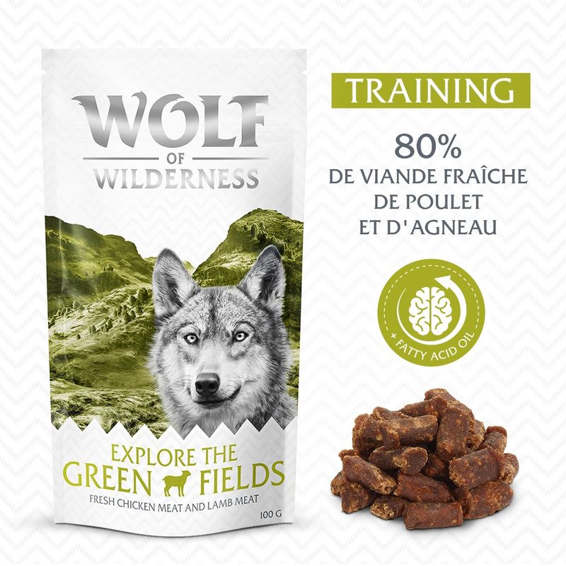 Wolf of Wilderness Training “Explore the Green Fields poulet, agneau ✓ pas cher