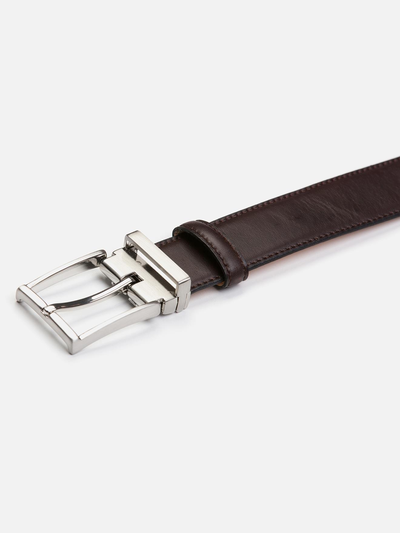 Ceinture en cuir chocolat