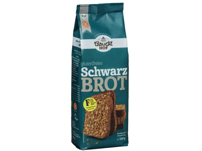 Bauck Mühle Backmischung Bio Schwarzbrot glutenfrei 500 g Bio Brotbackmischung Schwarzbrot glutenfrei