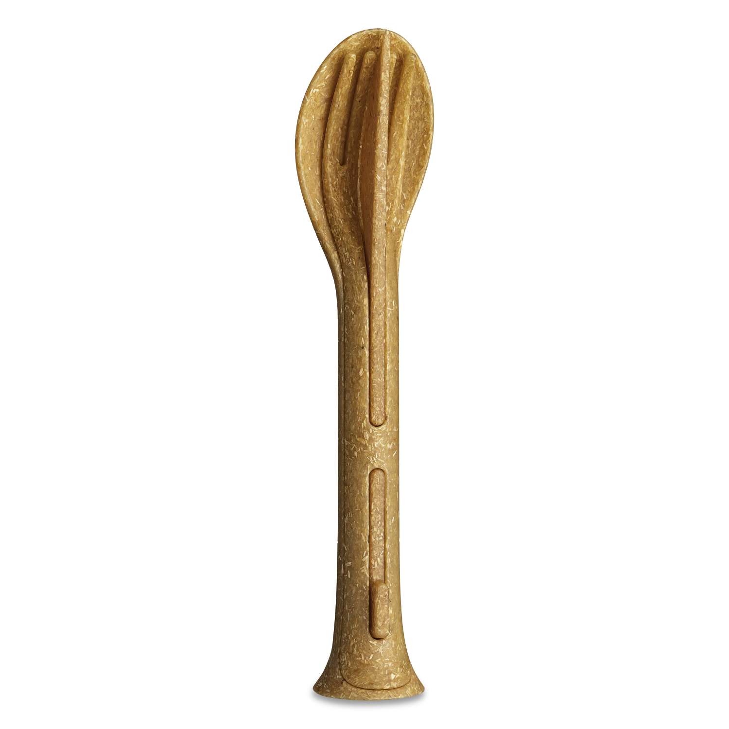 Koziol Klikk Pocket Besteck-Set 3-teilig holz