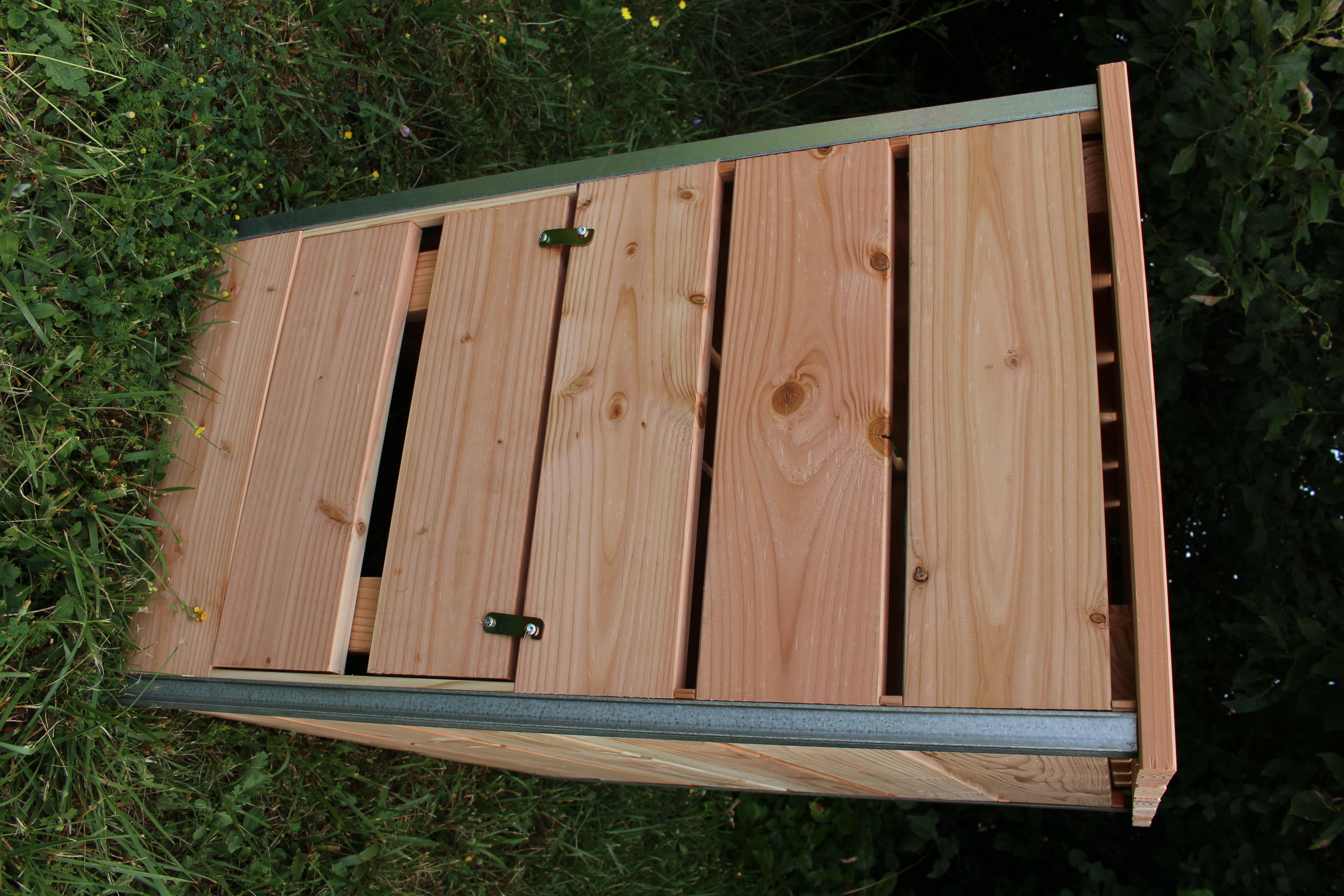 Composteur 246l steel l80xl45x82 cm, ep 19mm