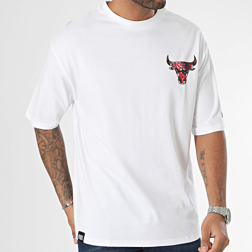 Tee Shirt NBA Large Infill Chicago Bulls 60424478 Blanc
