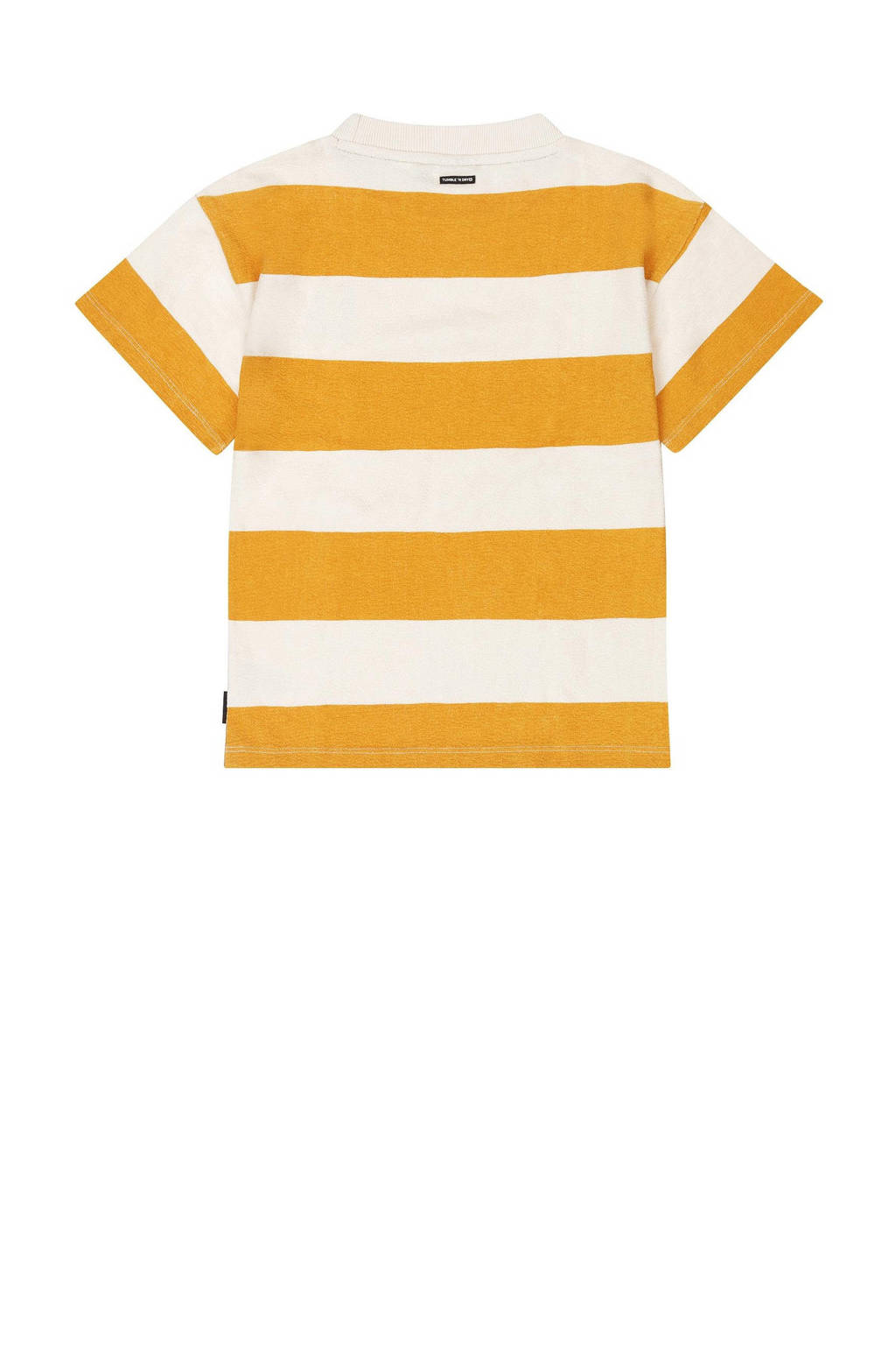 Tumble 'n Dry gestreept T-shirt Gianni geel/ecru