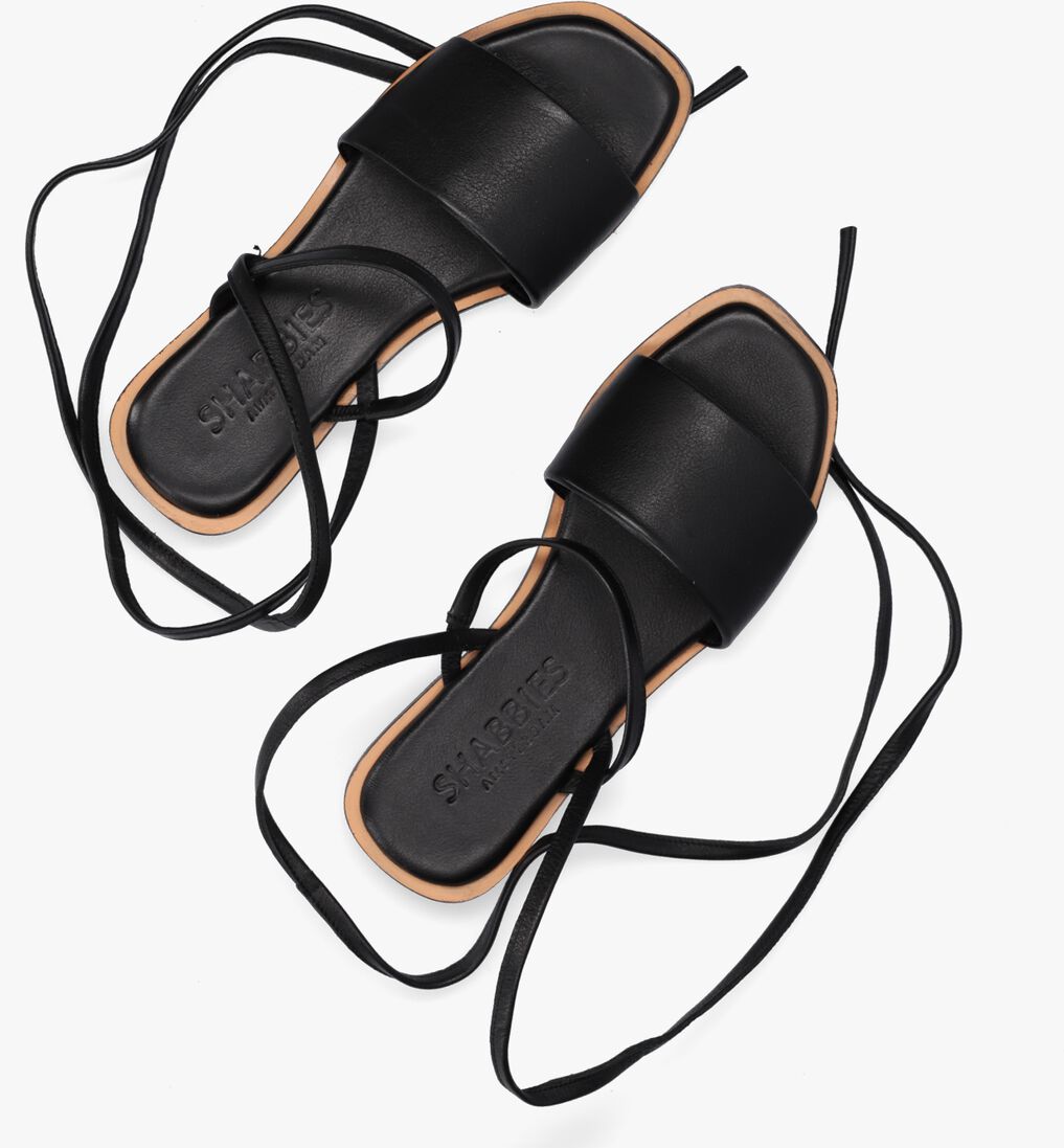 SHABBIES zwarte shabbies sandalen 170020191