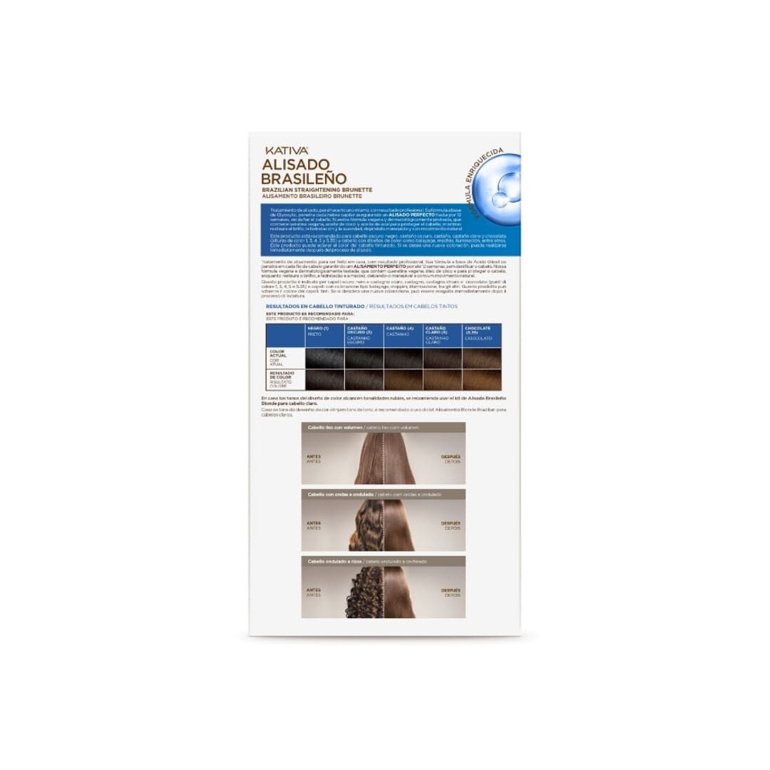 Kativa  KIT Alisamento Brasileiro Cabelos Escuros - 225ml