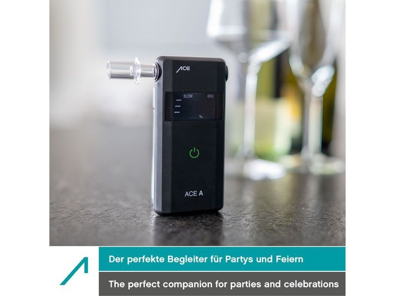 ACE Alkoholtester A Präzises und benutzerfreundliches Atemtestgerät Maximale Abweichung von 7.5%