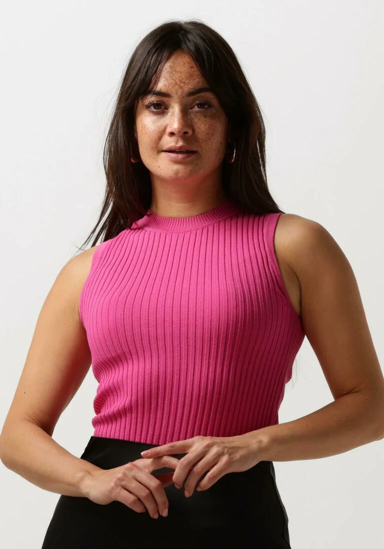 Y.A.S. roze y.a.s. top yastanki sl knit top