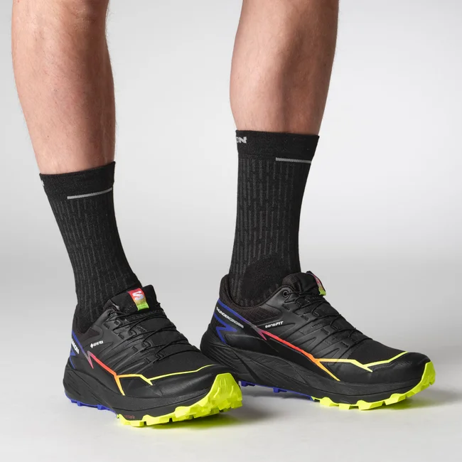 THUNDERCROSS GORE-TEX BLUE FIRE  Chaussures de trail running unisexes Black/SurfTheWeb/SafetyYellow