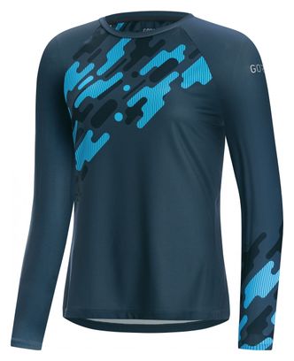 Maillot manches longues Femme GORE C5 Trail Bleu