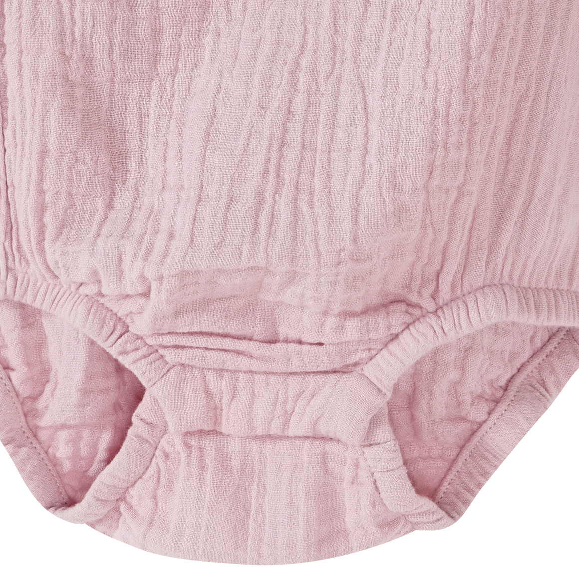 Topomini Pure Collection Baby Wickelbody aus Musselin rosa
