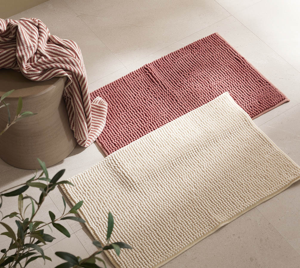 Rio badematte 50x80 mørk blush