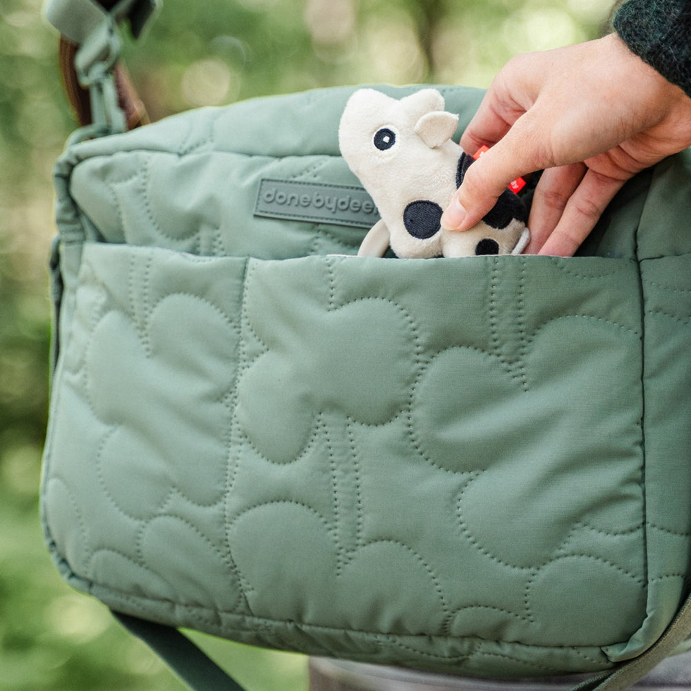 Køb DonebyDeer Green Quiltet Barnevognstaske