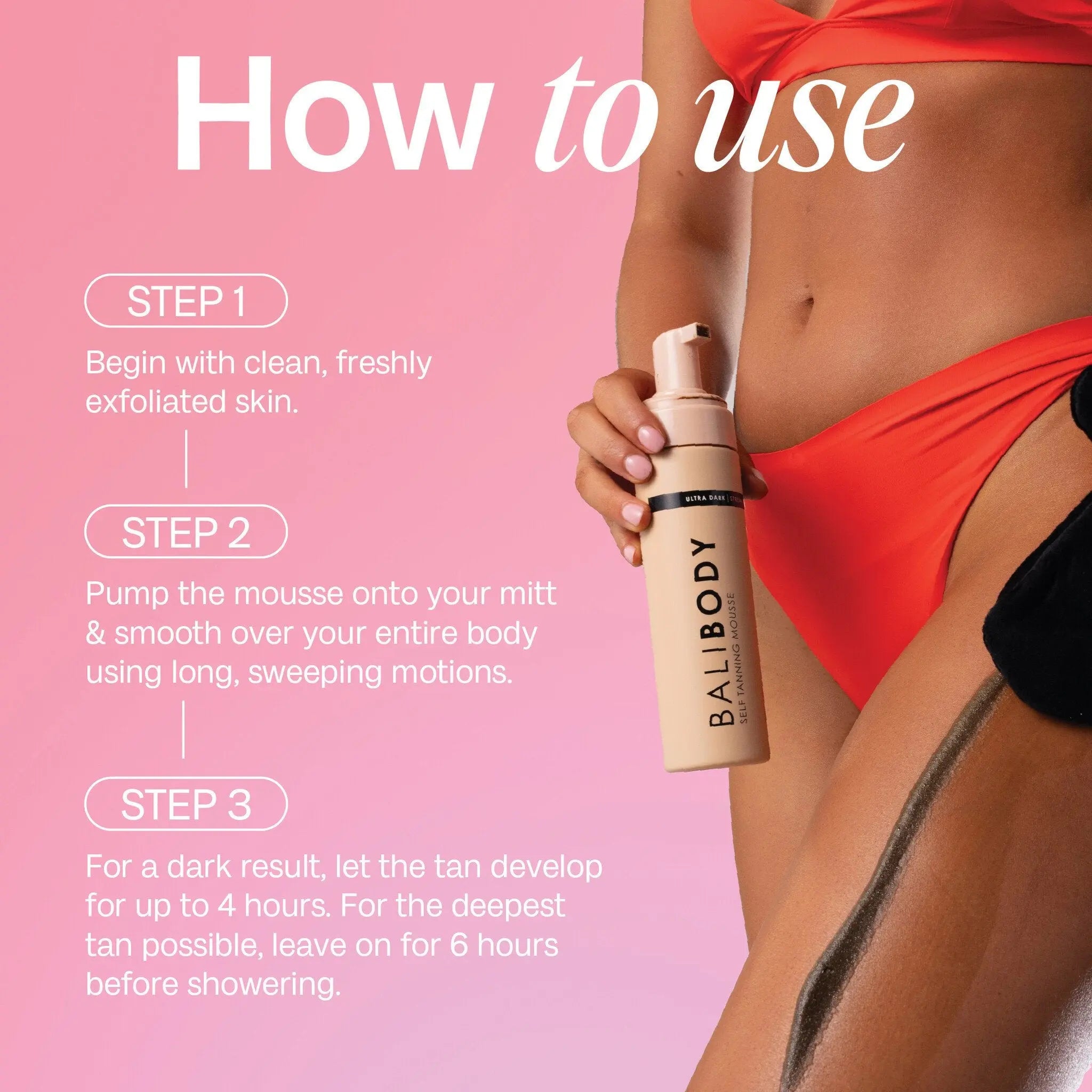 Ultra Dark Self Tanning Mousse