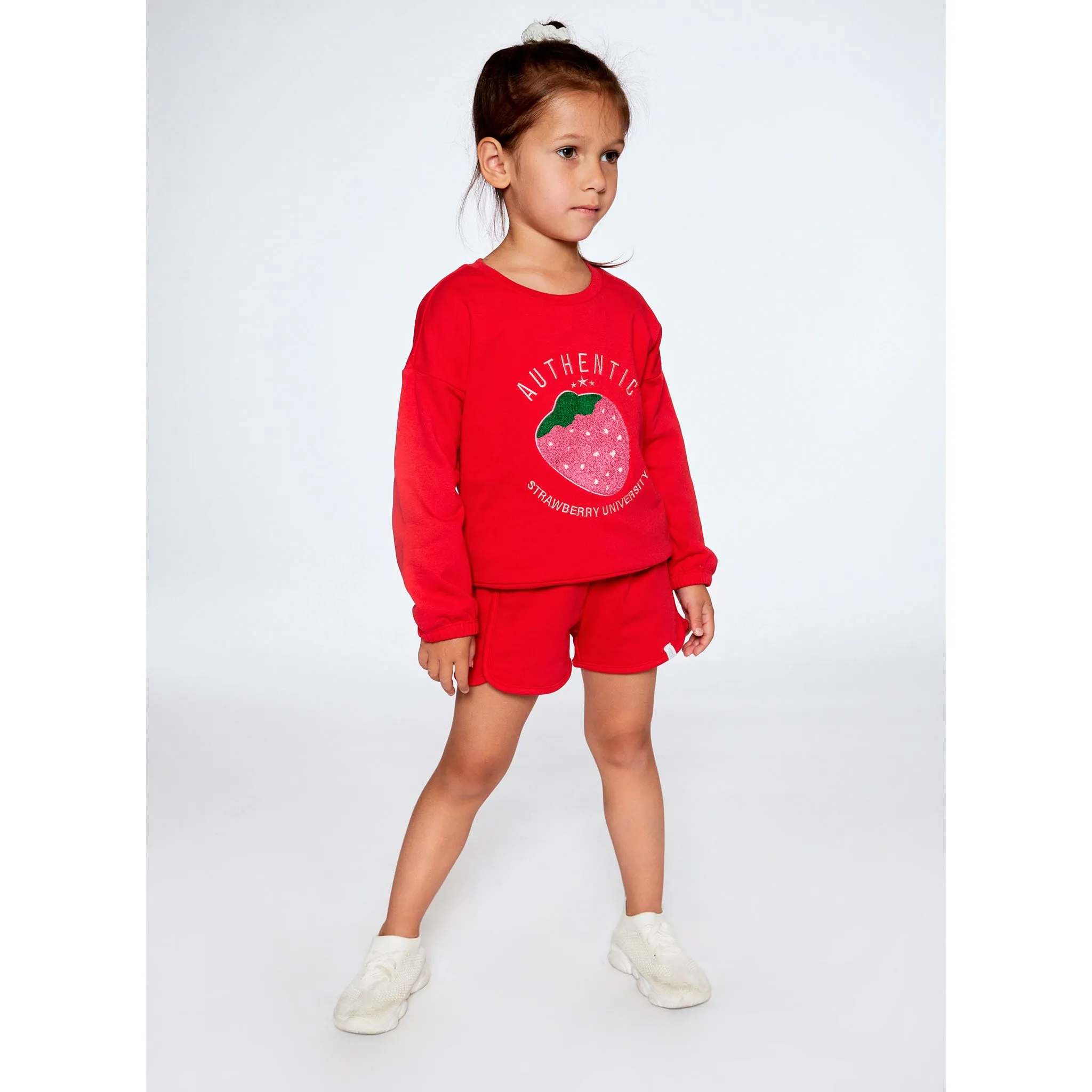 Deux par Deux Short Ouatée Fraise 3-6ans