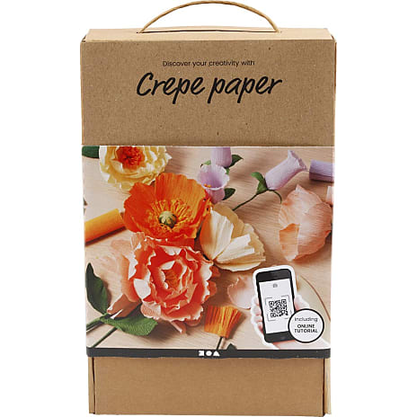 Crepepapirblomster læringssæt - flere farver