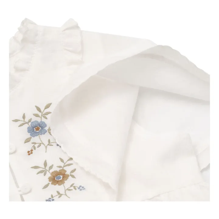 Louisiella Robe Flossie Brodée | Blanc