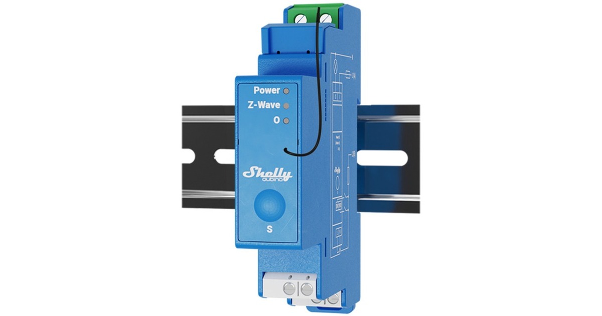 ShellyWave Pro 1 relais  (Blauw)