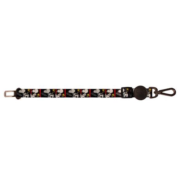 Zooz Pets Cinto de Segurança Film Black Oficial Snoopy XS/M
