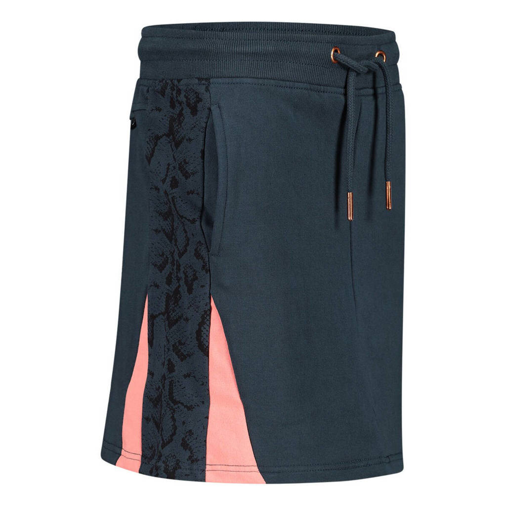 Jake Fischer rok donkerblauw/lichtroze