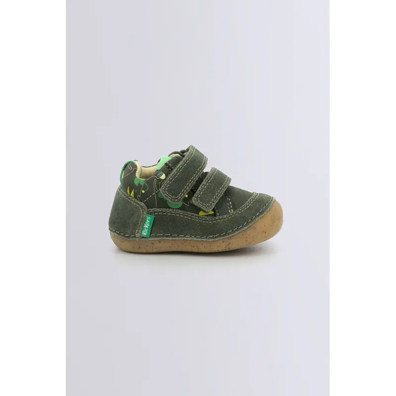 SOSTANKRO KAKI IMPRIME AQUATIC BOTTILLONS Cuir Garçon