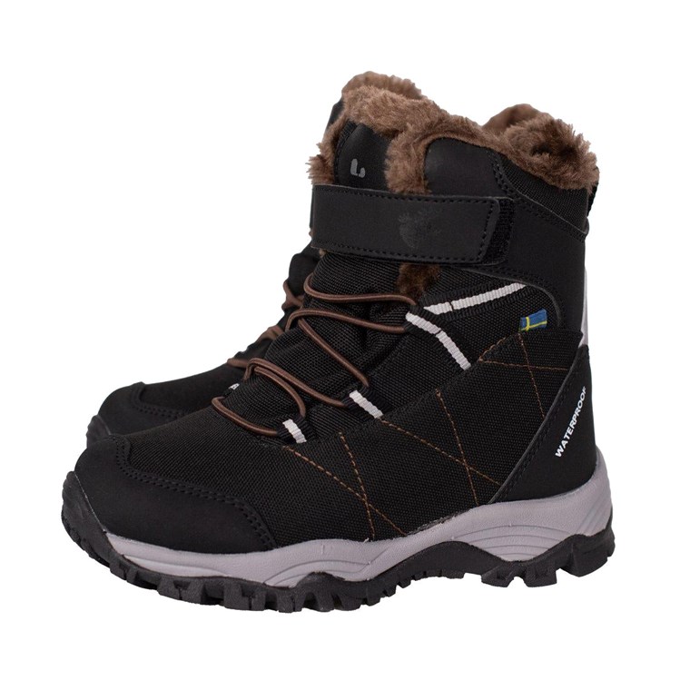Lindberg Arctic Snow Boot, Mid Black/Brown