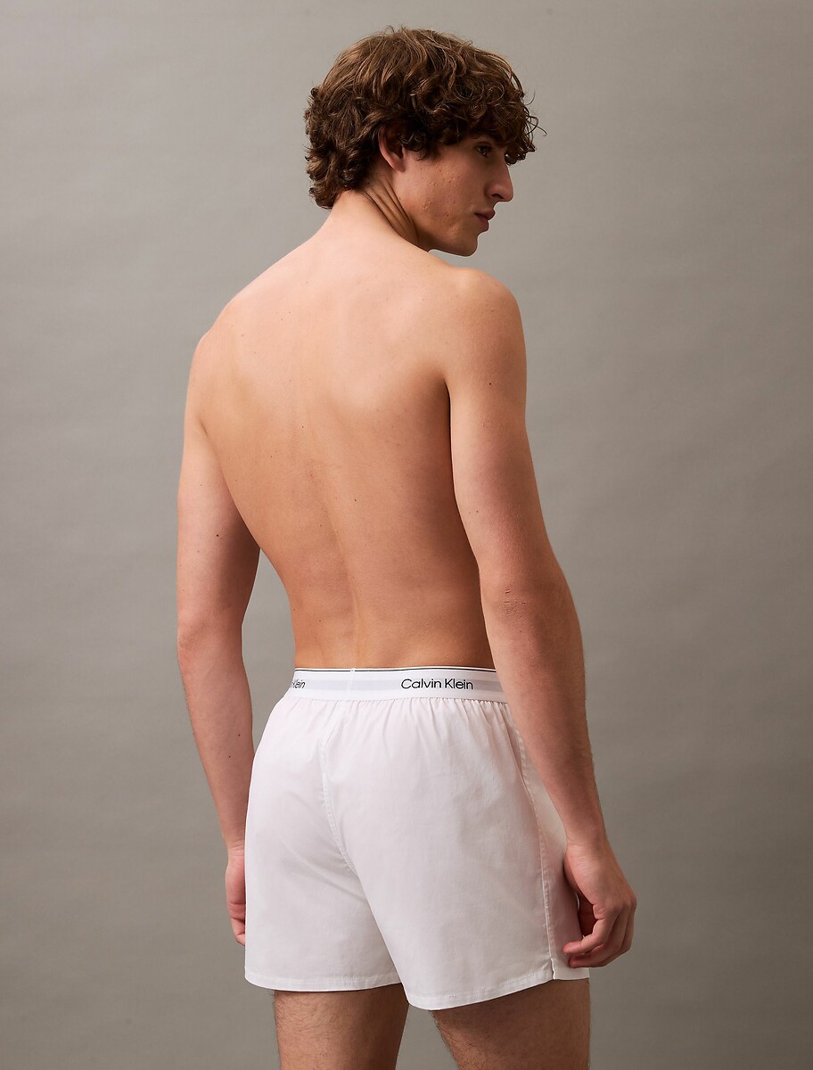 CALVIN KLEIN ROUPA ÍNTIMA<br>Conjunto de 3 cuecas boxer lisas