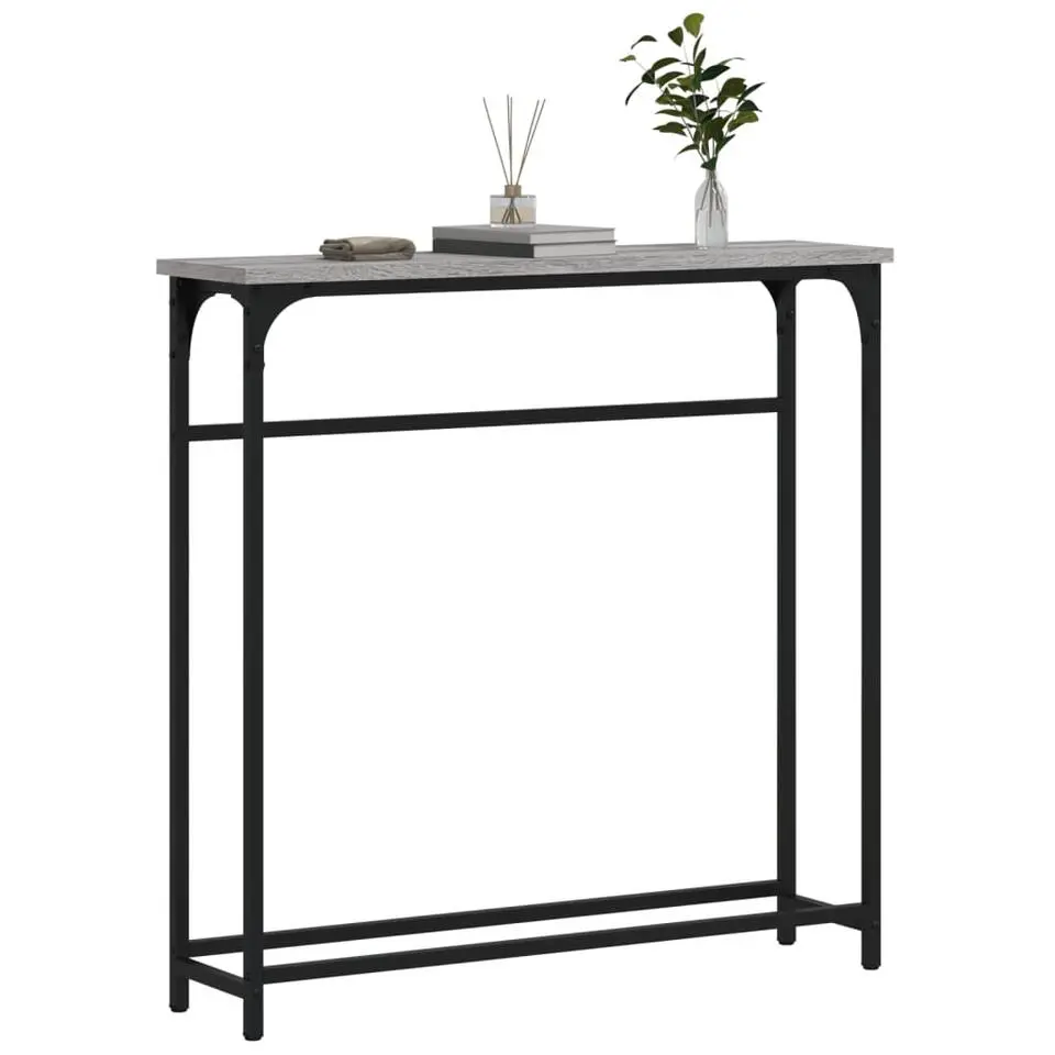 vidaXL - Wandtafel - Grijs sonoma eiken - Bewerkt hout - 75x19.5x75 cm