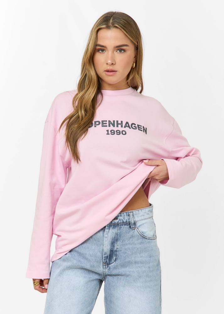 Copenhagen longsleeve t-shirt lichtroze