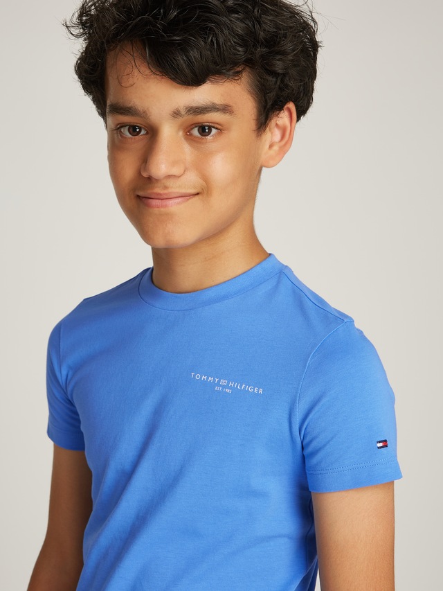 Tommy Hilfiger T-Shirt »U MINI CORP LOGO TEE SS«, in Unifarbe