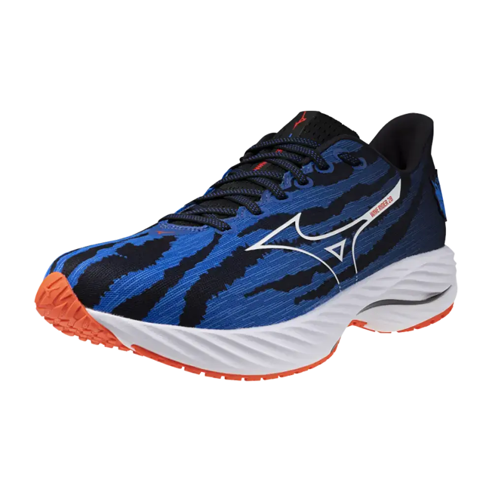 Mizuno Wave Rider 28 Hardloopschoenen Rood/Wit/Blauw Heren